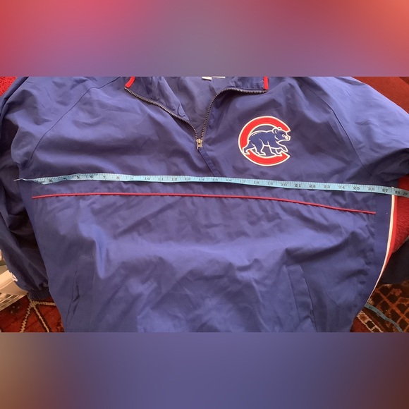 MLB Chicago Cubs Majestic 1/4 Zip Pullover Jacket- XL - Picture 4 of 5